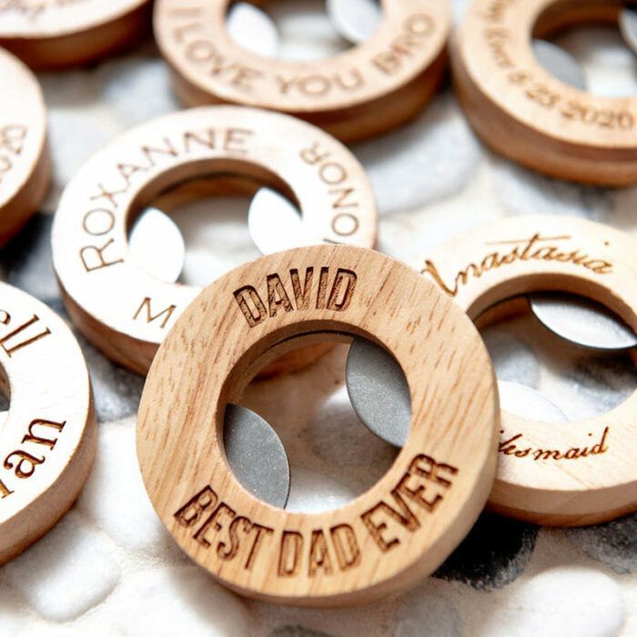 Personalized Engraved Circle Bottle Openers