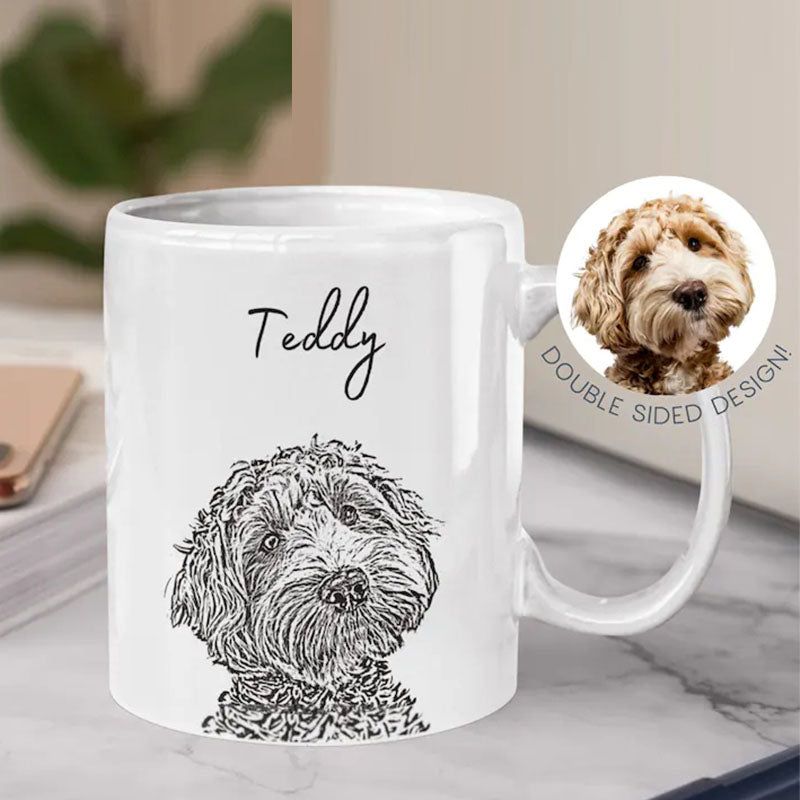 Custom Pet Mug Using Pet Photo + Name Custom Dog Mug Dog
