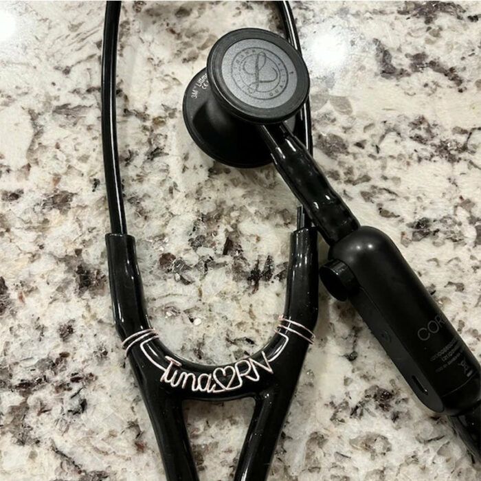 Customized stethoscope name tag, stethoscope charm