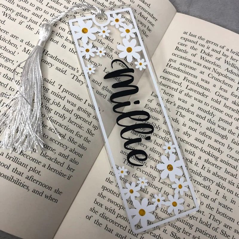Personalised Daisy Bookmark Gift for teachers