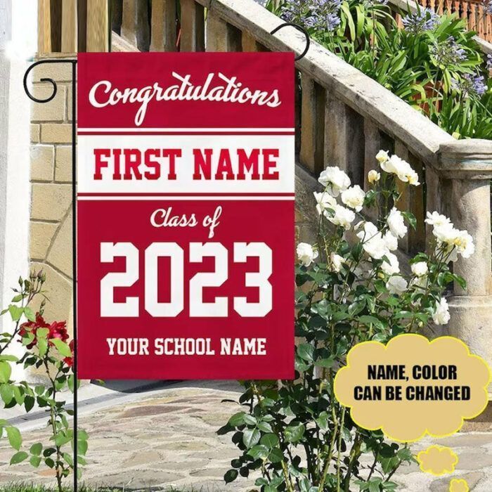 Personalized Graduation Double-sided Flag