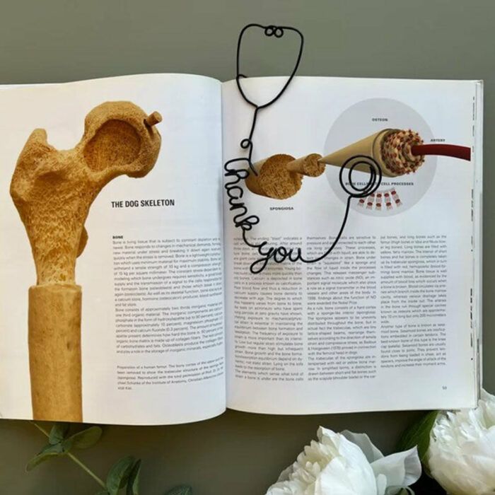 Personalised Stethoscope Bookmark | Wire Bookmark | Med Student Gifts