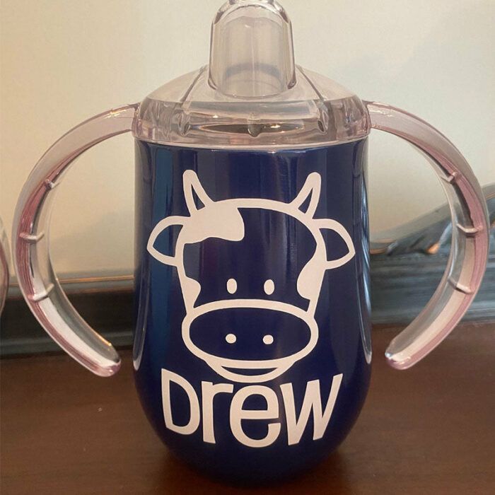 Baby Cow Sippy Cup w Custom Name