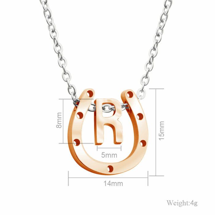 Horse shoe necklace, good luck necklace, personalised gift, lucky necklace, horse jewelry