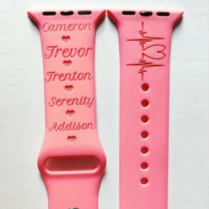 Mom Engraved Personalized Apple watch Band , Personalized Apple watch band  for Apple, Samsung