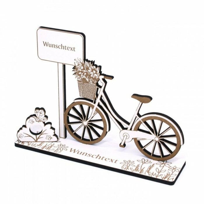 Money gift bicycle women's bike - including desired text / name - sign for money voucher voucher gift
