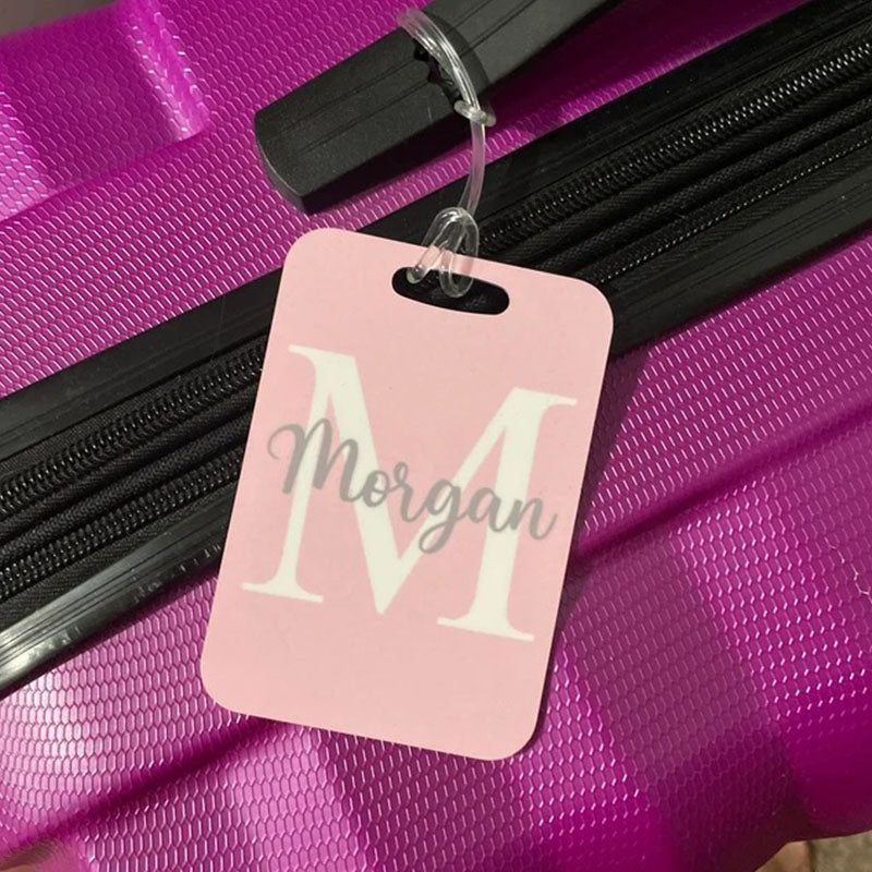 Monogram Luggage Tag, Girls Trip Luggage ID