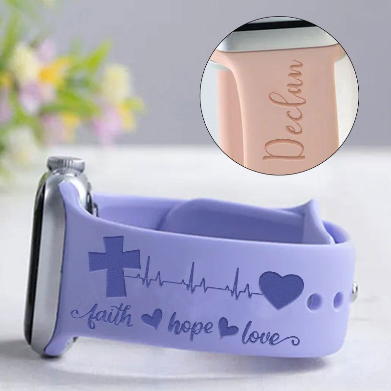 Jesus Is Love Heartbeat  Watch Band Personalized Apple Watch Band