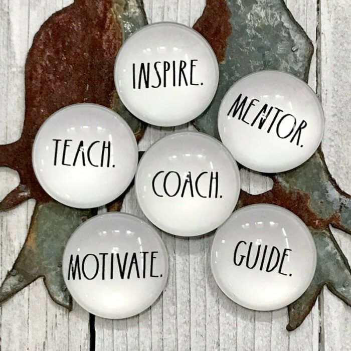 Black White Magnets, Word Quote Magnets,  Strong Refrigerator Magnets