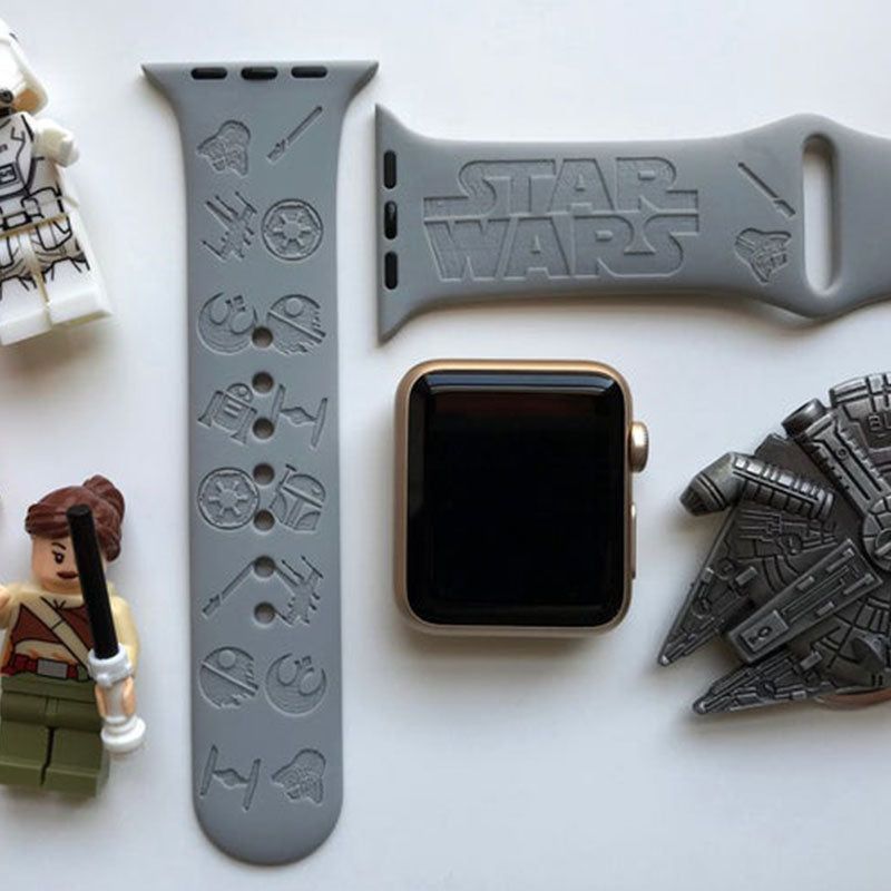 Star Wars Monogram Engraved Apple Watch Band