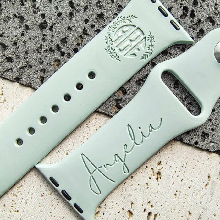 Personalized Watch Band,Strap Engraved,Silicone watch band,Gifts for friends,funny gift,Gift for her