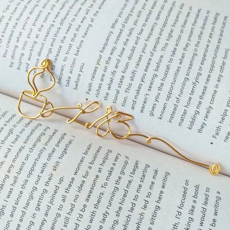 Coffee Wire Name, Coffee Wire Bookmark