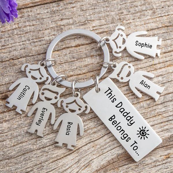 Personalized Keychains,Family Keychains Gift Keyring,Custom Family Gift Keychain
