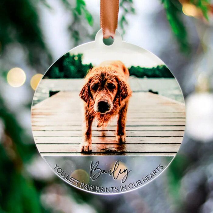 Photo Ornaments, Dog Lovers Memorial Gift