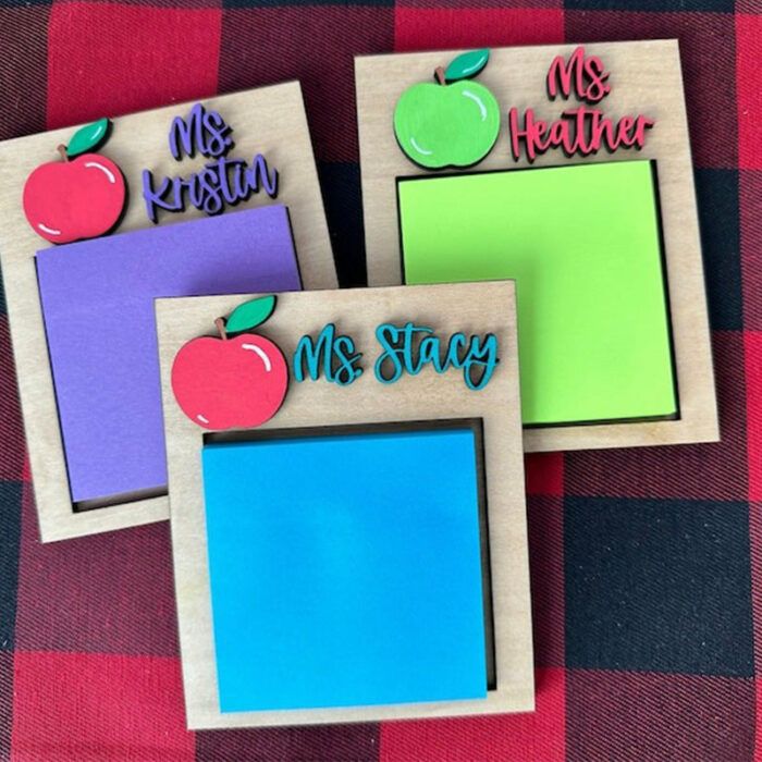 Personalized Sticky Note Holder for teachers