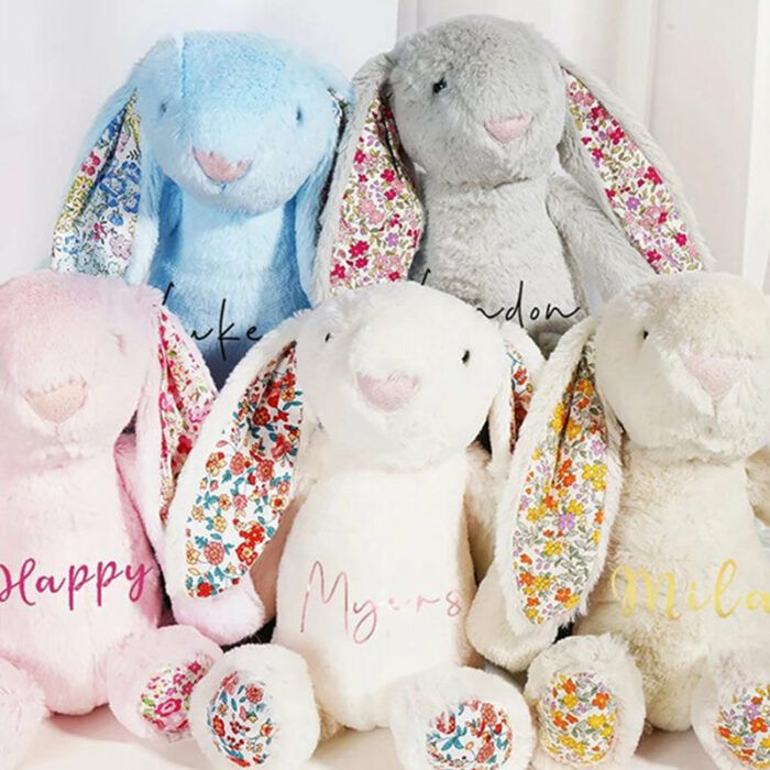 Personalised Soft Toy, Baby Gift, Baby Shower Gift ,New Baby Gift, Baby Keepsake,New Birth, Baby Girl,Newborn Gift, Bunny Toy,New Birth Gift