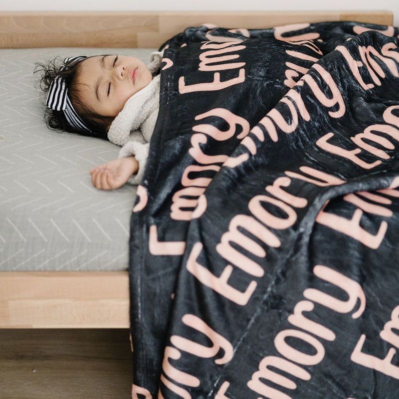 Quirky Personalized Blanket for Kids - Personalized Blanket for Adults & Baby