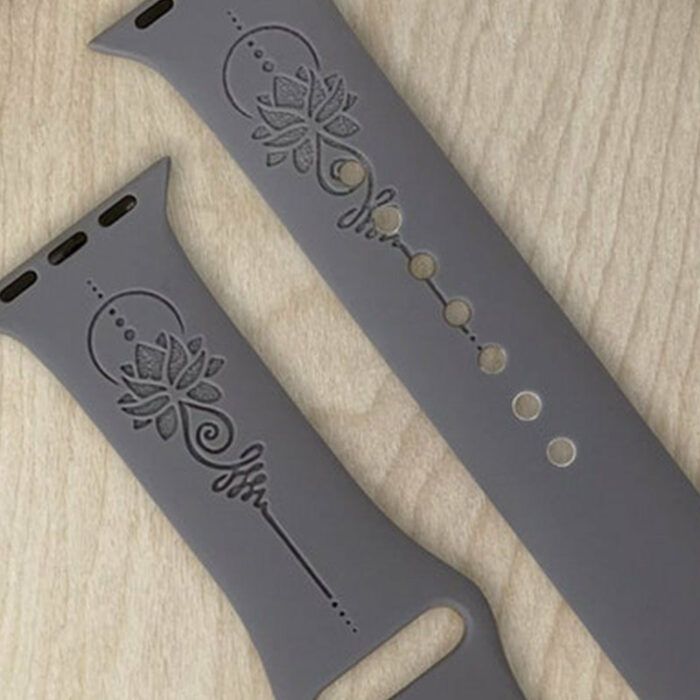 Laser Engraved Gifts for Her, Mandala Watch Band for Apple, Samsung