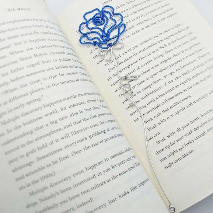 Rose Wire Name, Wire name, Personalized Gift, Rose Planner Decor  Bookmark