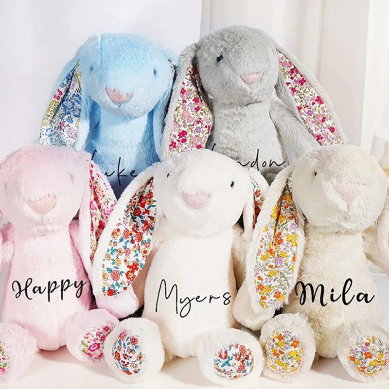 Personalised Soft Toy, Baby Gift, Baby Shower Gift ,New Baby Gift, Baby Keepsake,New Birth, Baby Girl,Newborn Gift, Bunny Toy,New Birth Gift