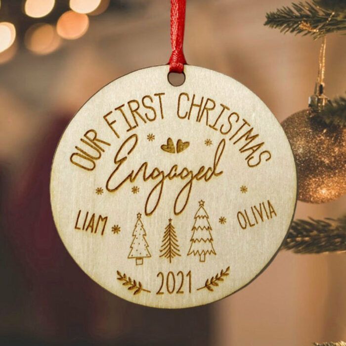 Our First Christmas As Mummy and Daddy Ornament, Personalized Name Ornament 2023