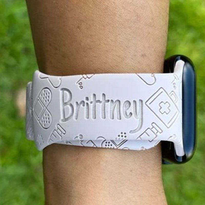 Personalized Nurse Watch Strap Gift for Nurse Compatible with Apple Watch Bands