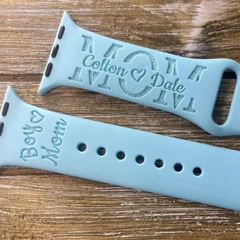 Personalized Mom of Boys Apple Watch Band