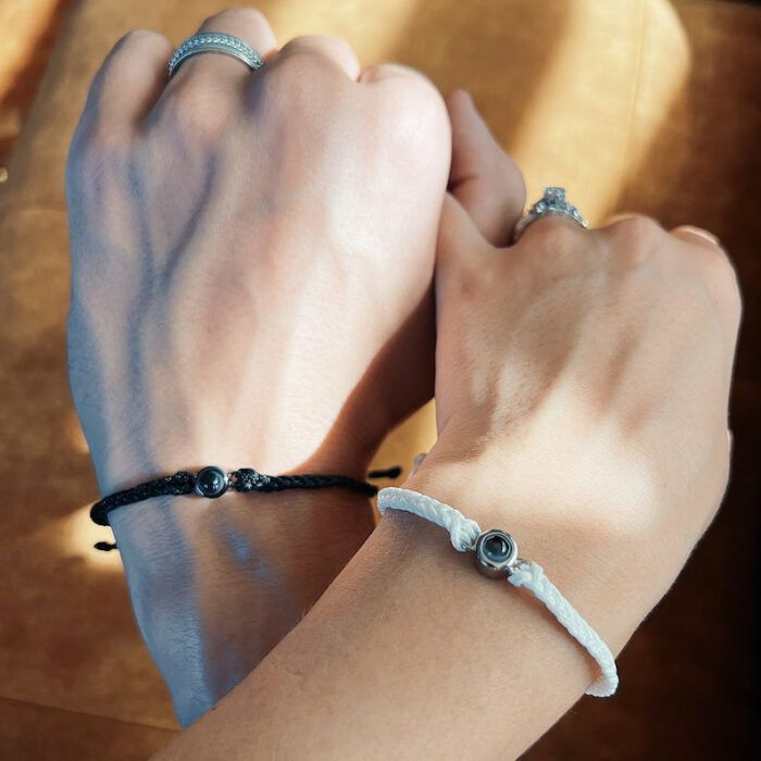 Photo bracelet   Couples bracelet   Projection bracelet   Boyfriend bracelet  Bracelet for him  Memorial bracelet  Gift for him