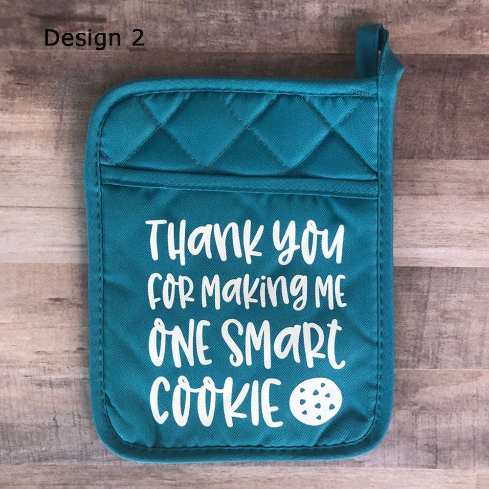 Personalized Oven Mitt Potholder Pot Holder Father's Day Gift