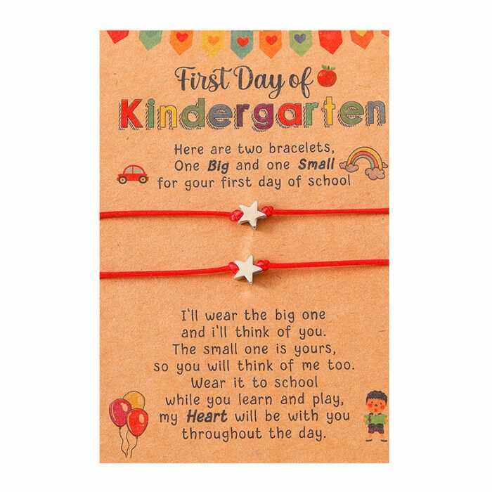 First Day of kindergarten Bracelets Matching Bracelets