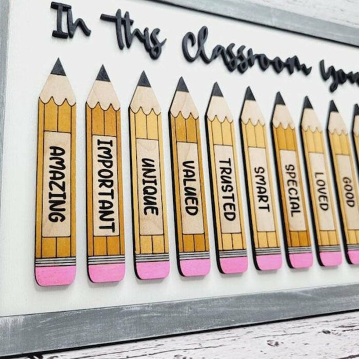 In this Classroom you are Pencil Decor, Teacher Appreciation Gift
