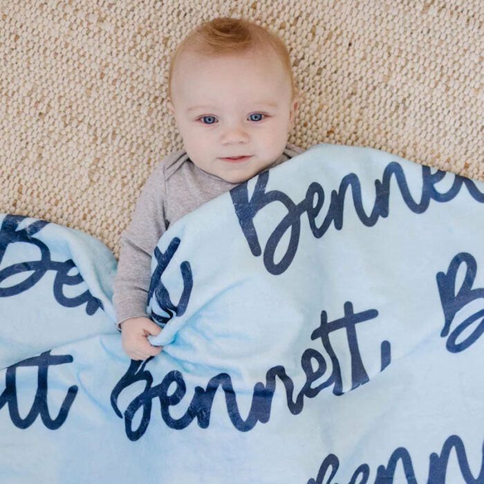 Personalized Baby Blanket- Name Blanket Personalized Gifts