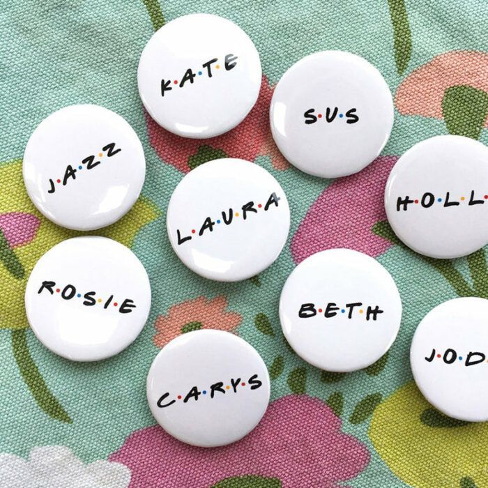 Personalised hen party badges hen night accessories,bridal shower pins