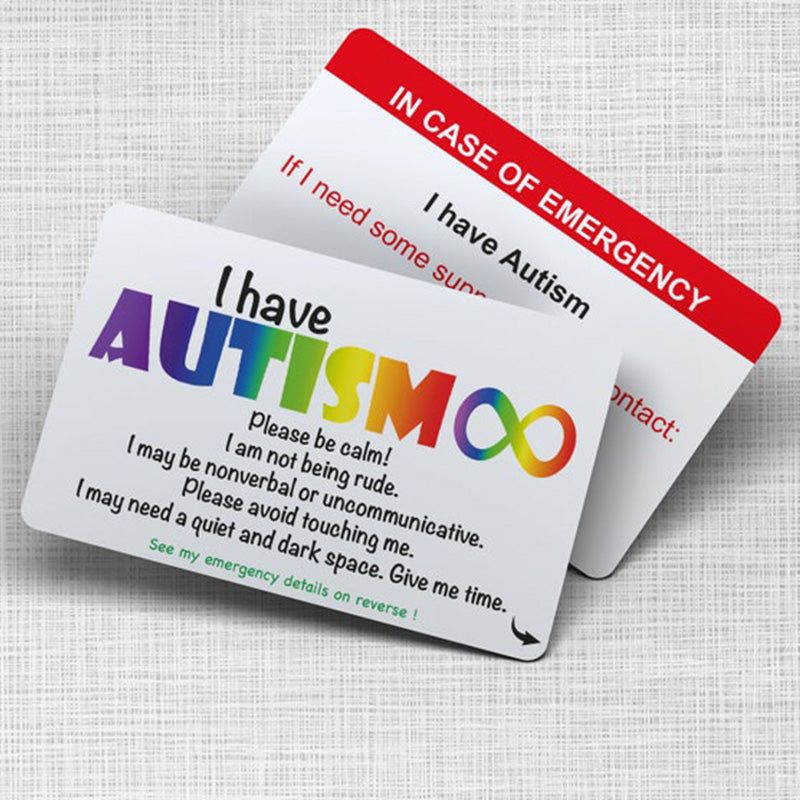 Autism Awareness Medical Card - Personalised - Disability - Invisible Disability