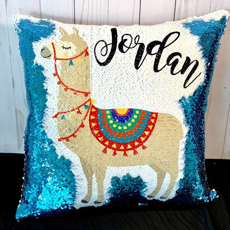 Llama Colorful Custom Pillow