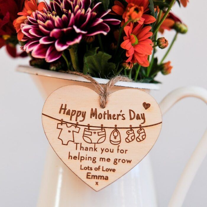Personalised Flower Tag, Personalised Mother's Day Gift