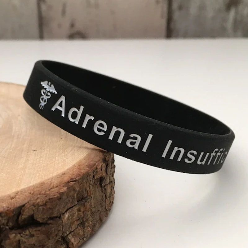 Personalised Medical Alert ADRENAL INSUFFICIENCY Steel Medical Bracelet  pink Gift Pouch AA11 - Etsy