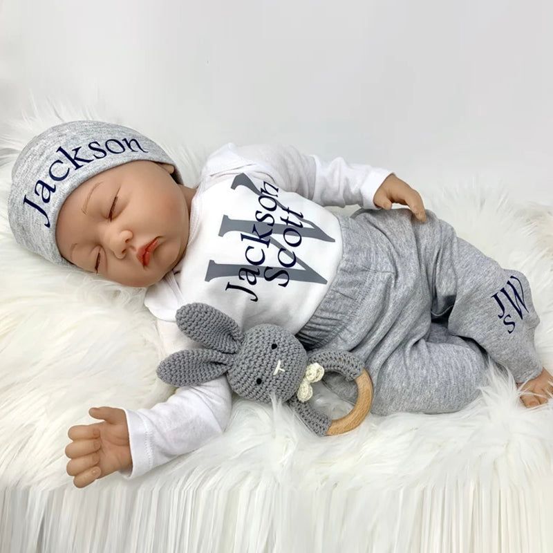 Baby Boy Outfit, Coming Home Outfit, Personalized Newborn, Baby Shower Gift