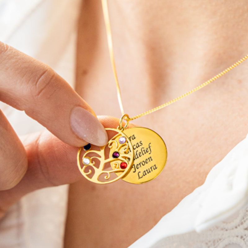 Heart Shape Pendant Necklace 2 to 6 Stones | Be Jolie