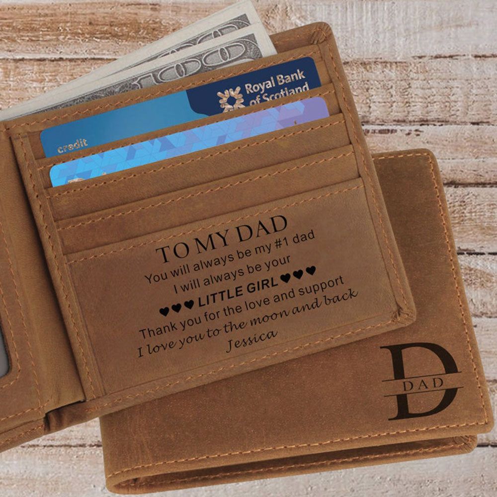 Personalized Wallet for Dad, Dad Christmas Gift