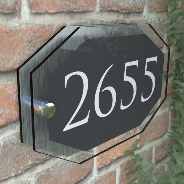 Personalised Door Signs Contemporary House Sign Plaques Door Number
