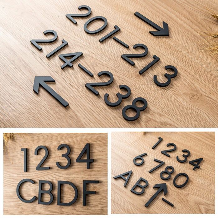 Large Modern House Numbers, Address Numbers, Door numbers