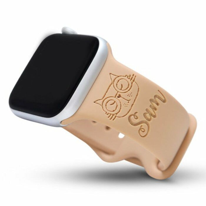 Cartoon Animal Apple Watch Band, Spirit Animal iWatch Band, Custom Engraved Apple Watch Strap