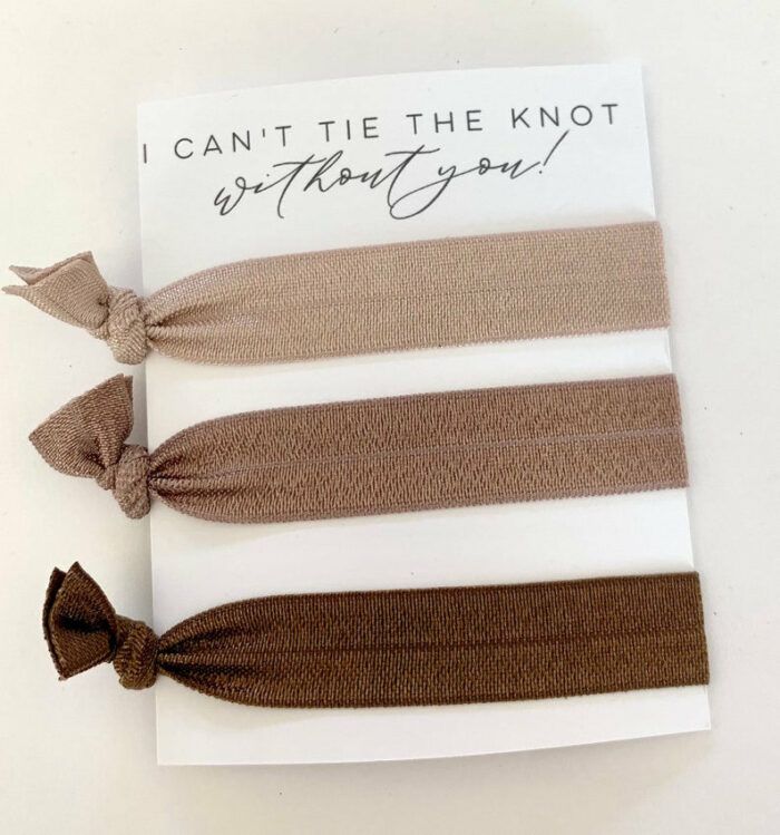 Bridesmaid Proposal Hair Tie Gift  Bridal Party Gift, Retro Vibes, Palm Springs Wedding