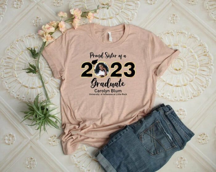Graduation Family Matching 2023 Shirt, Custom Photo Graduation Shirt, Personalized Graduation Family Shirts