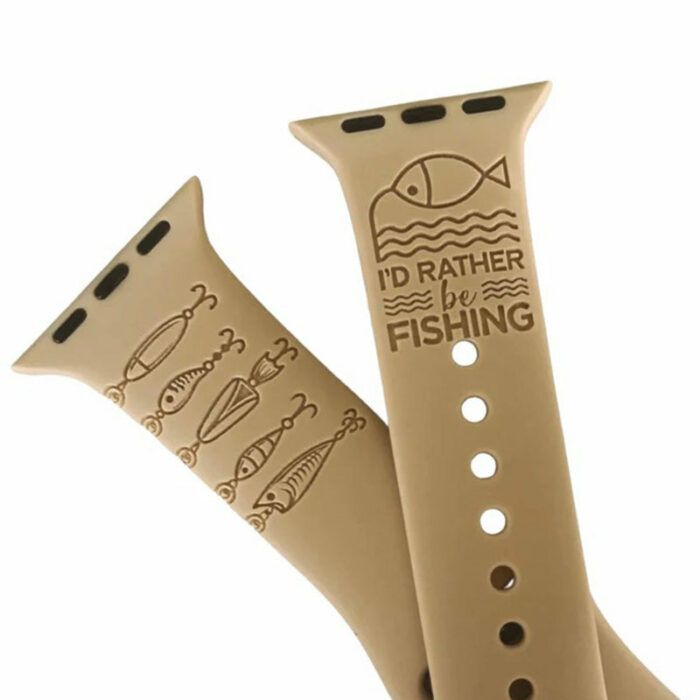 I'd Rather Be Fishing Watch Strap, Fishing Watch Band, Apple Watch Strap, Outdoors Strap, Fishing Gift