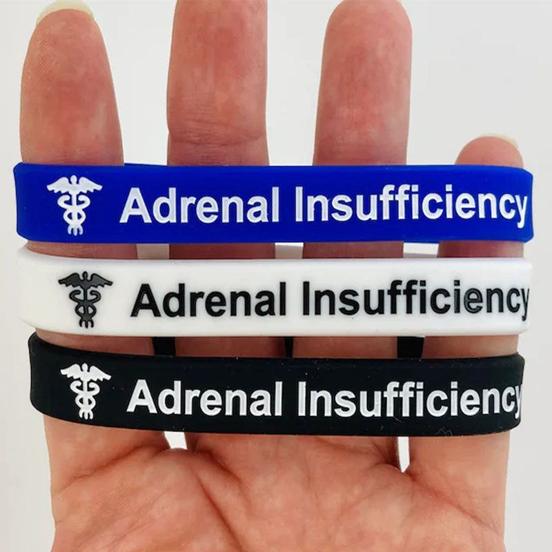 Adrenal Insufficiency Bracelet Medical ID Addison's Band Wristband Alert Jewellery