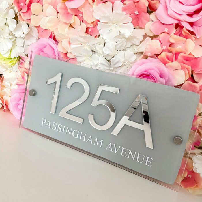 Large House Door Sign, Personalised House Sign, Acrylic House Sign, House Number Sign