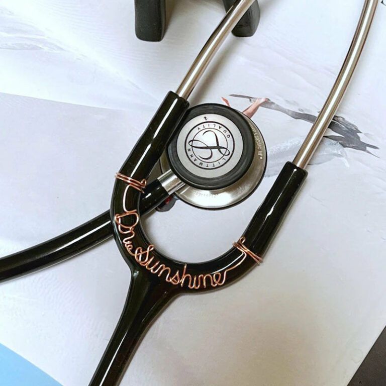 Customized stethoscope name tag, stethoscope charm – Giftsparkes