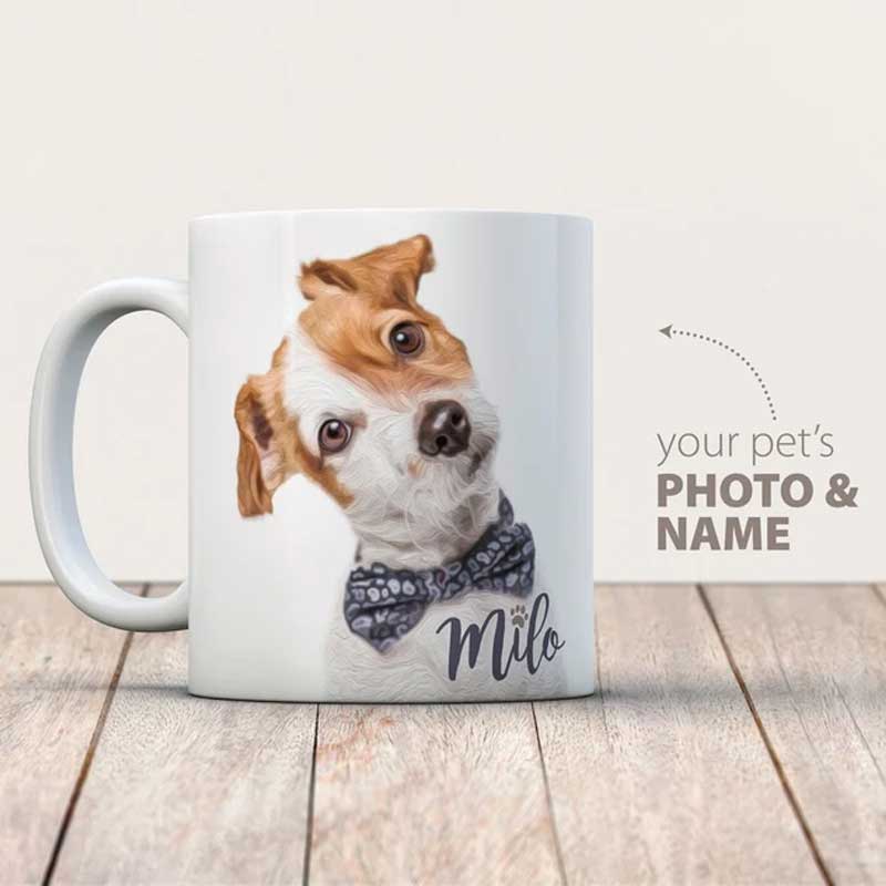 Custom Pet Coffee Mug - Dog Photo Mugs - Dog Lover Coffee Mug